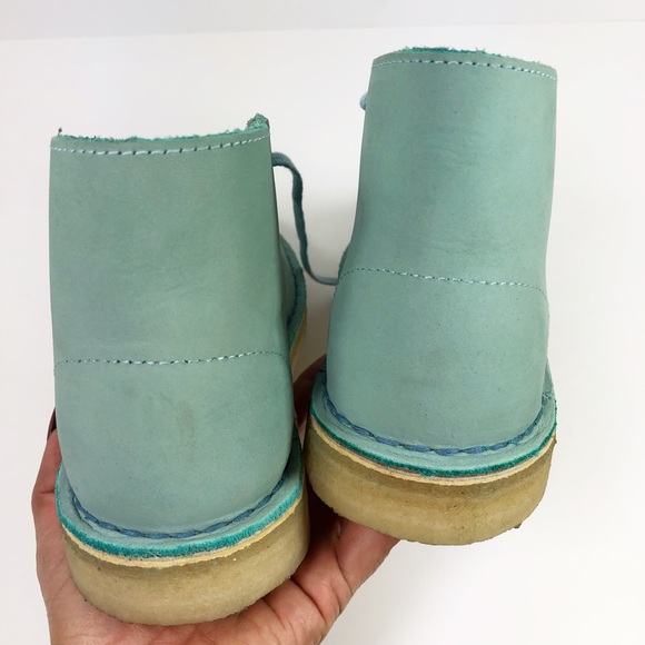 light blue clarks desert boots